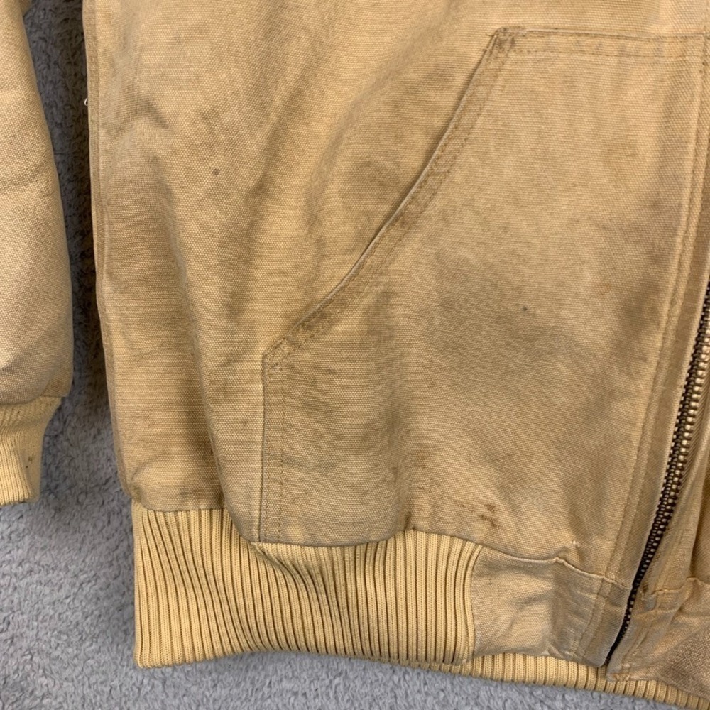 Vintage Carhartt Jacket Mens Medium J130 WET Active Jacket Quilted Distressed - Picture 13 of 16